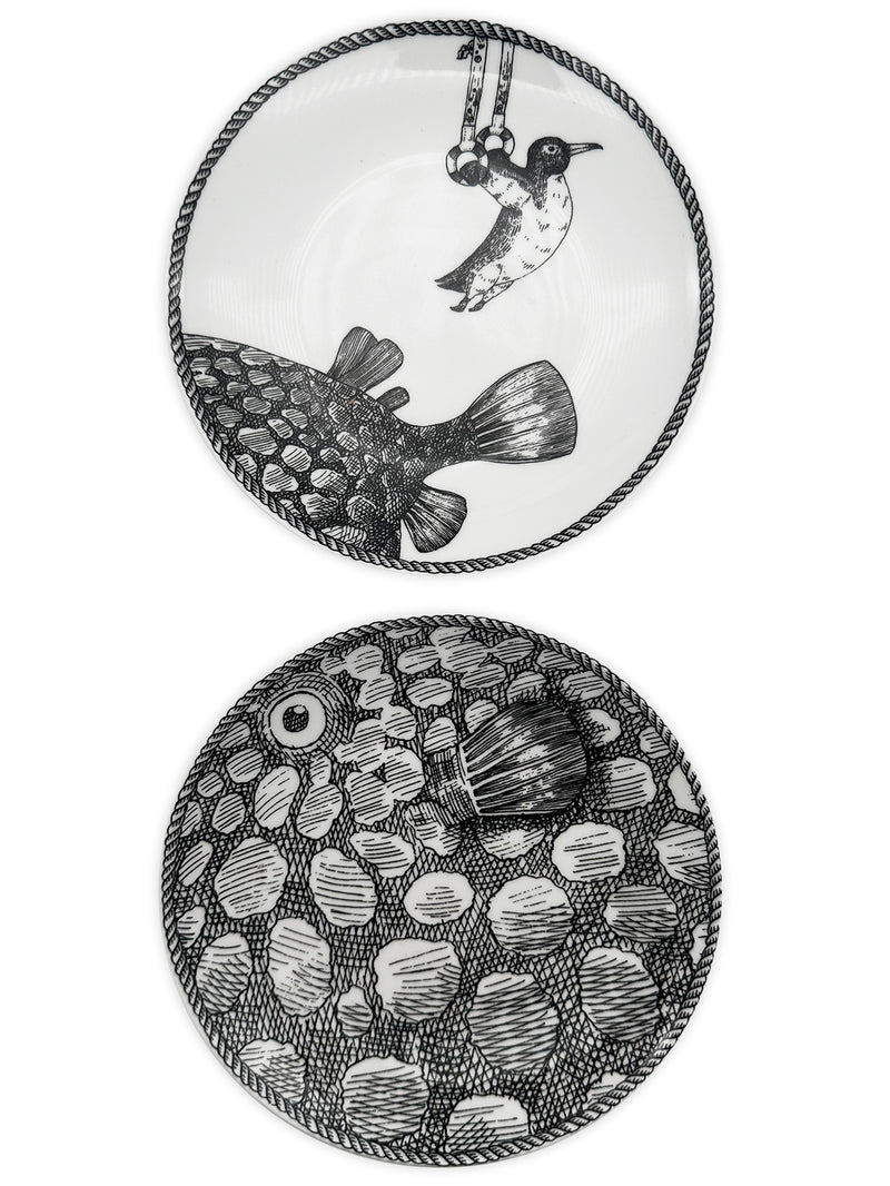 Montgolfier 2x 15cm Penguin plates