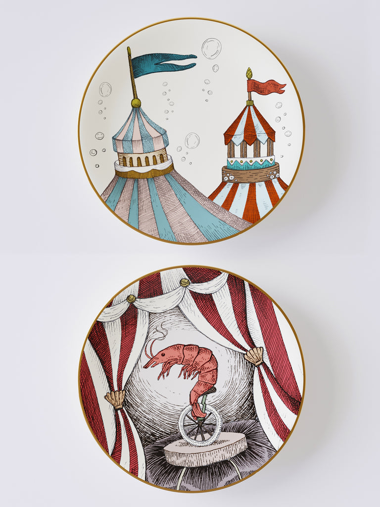Plates set Shrimp Searcus